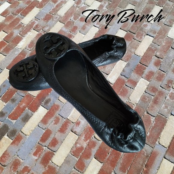 Womans TORY BURCH Minnie Travel Ballet Black Size 8 - Picture 3 of 16